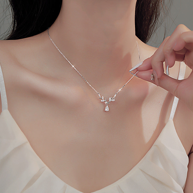 Koyace Laurel Goddess Diamond Pendant Necklace