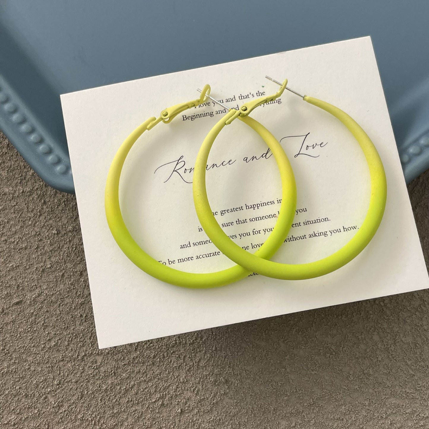 Koyace Metal Exaggerated Thick-rimmed Large Ring Earrings