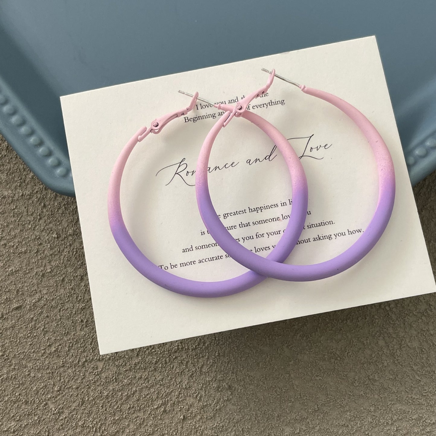 Koyace Metal Exaggerated Thick-rimmed Large Ring Earrings