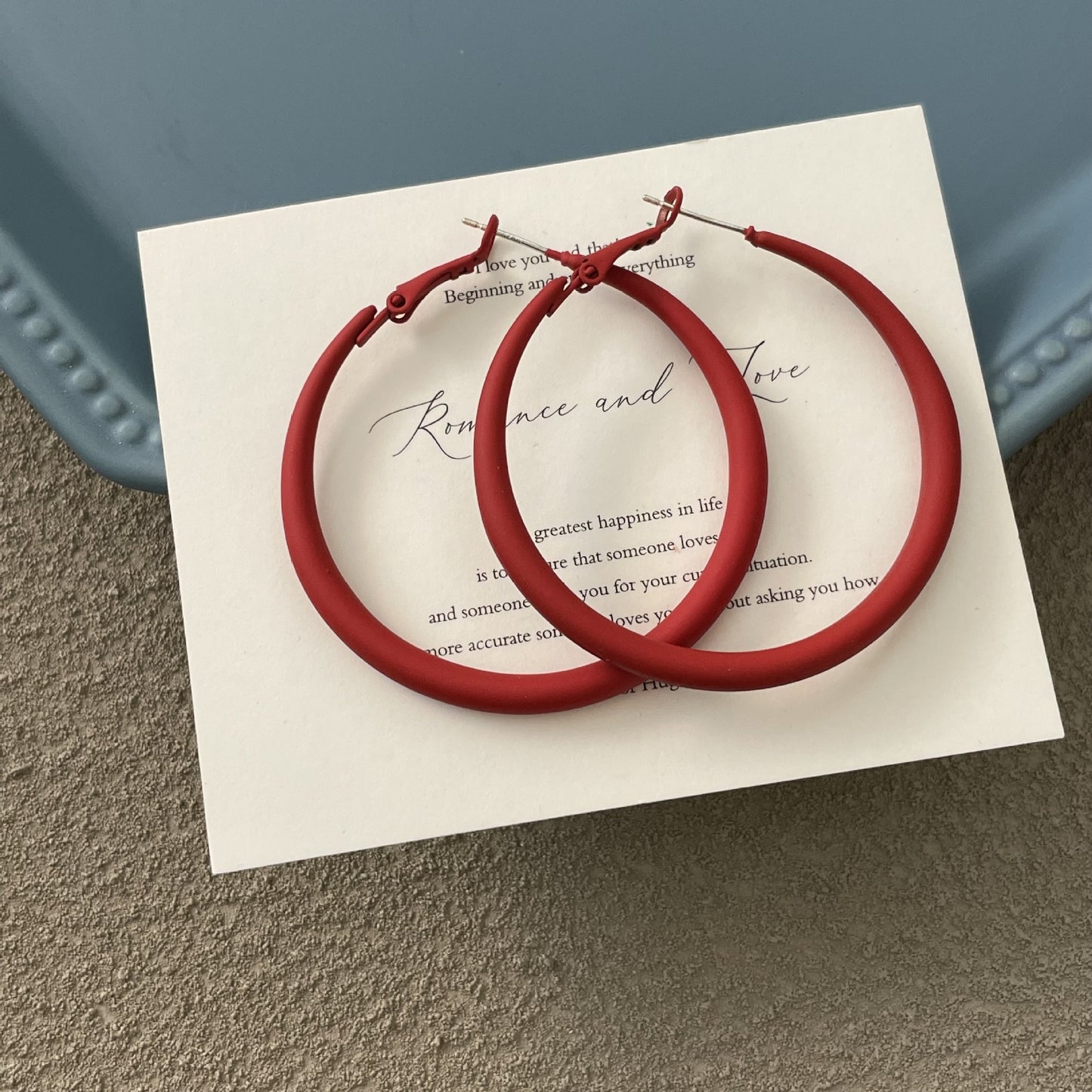Koyace Metal Exaggerated Thick-rimmed Large Ring Earrings