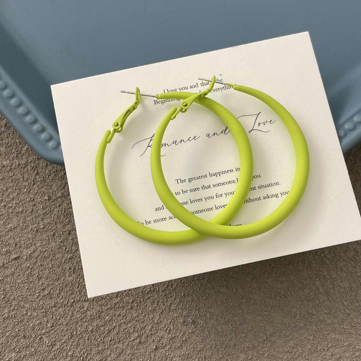 Koyace Metal Exaggerated Thick-rimmed Large Ring Earrings