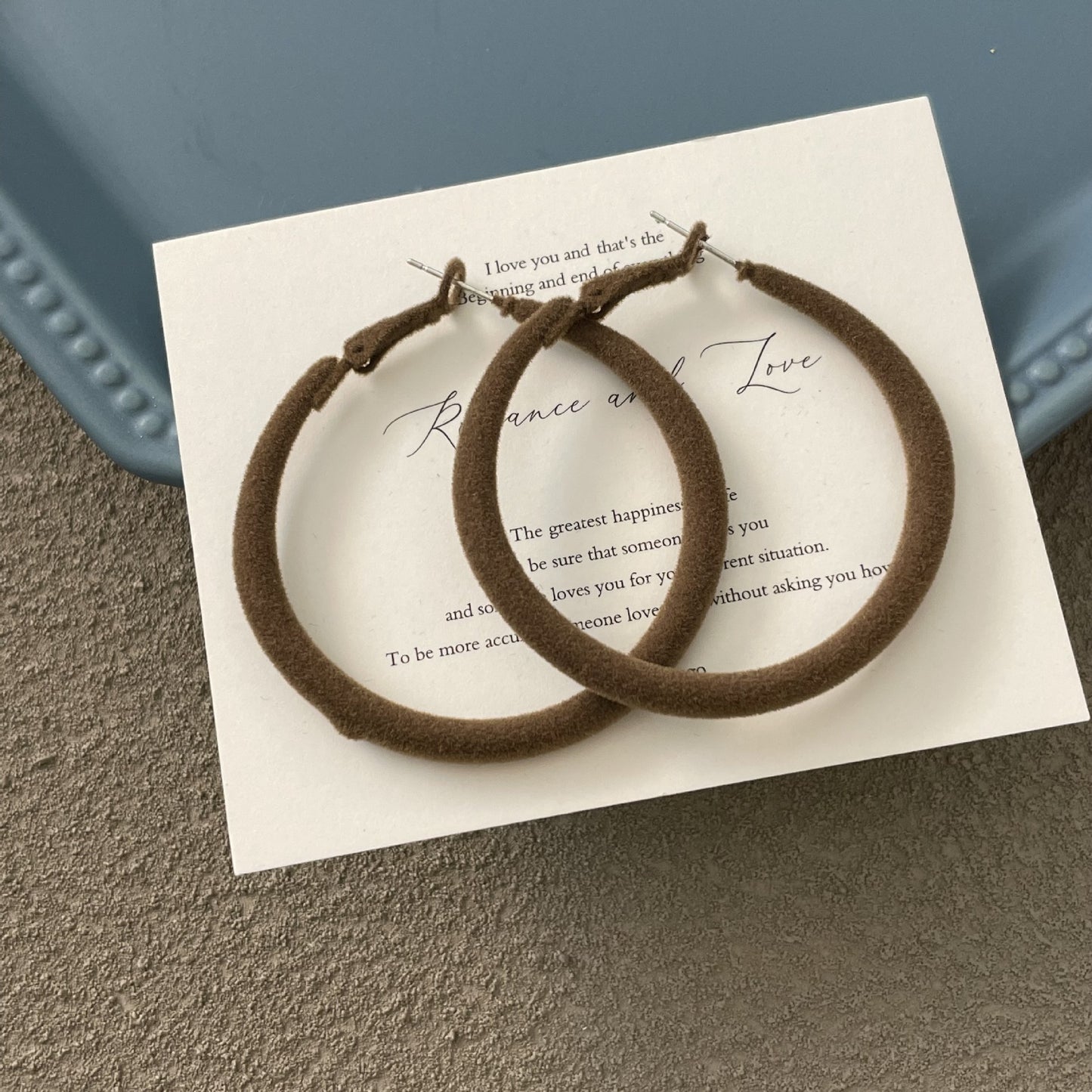 Koyace Metal Exaggerated Thick-rimmed Large Ring Earrings