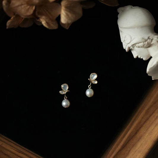 Koyace Mini Butterfly Nacre Pearl pendant Earrings