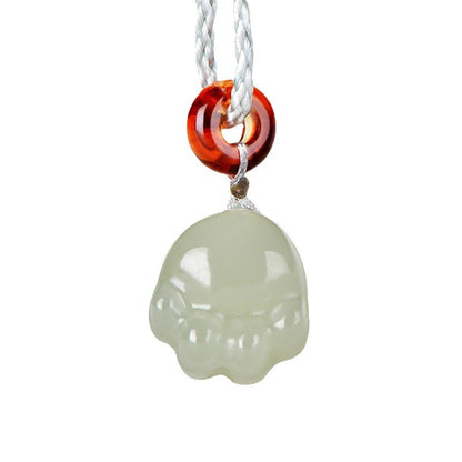 Koyace Pure Jade Cute Cat Paw Necklace