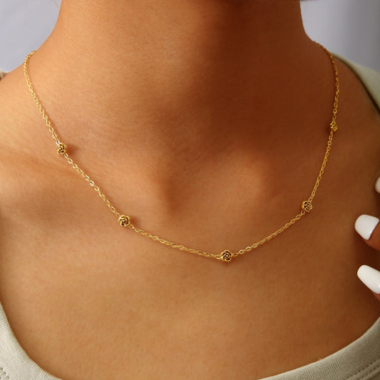 Koyace Rose Beaded 18k Gold-plated Necklace
