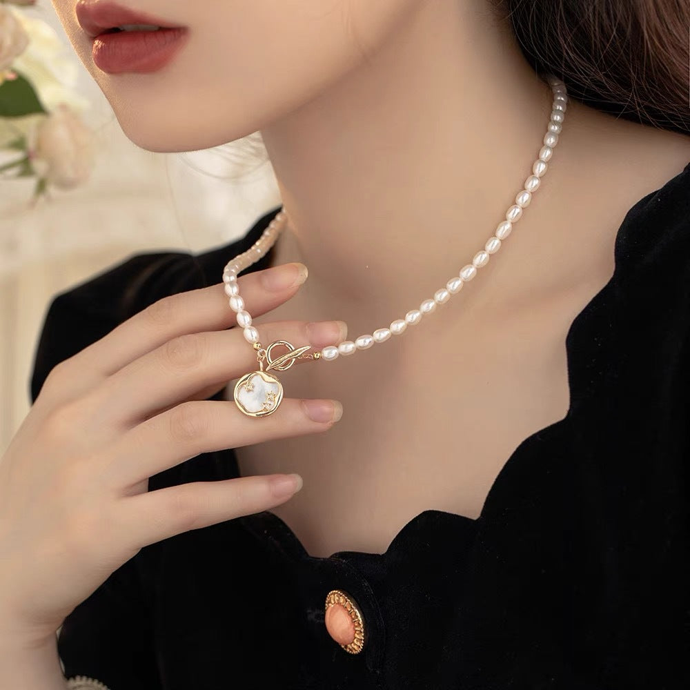 Koyace Shell Starry Sky Beaded Pearl Necklace