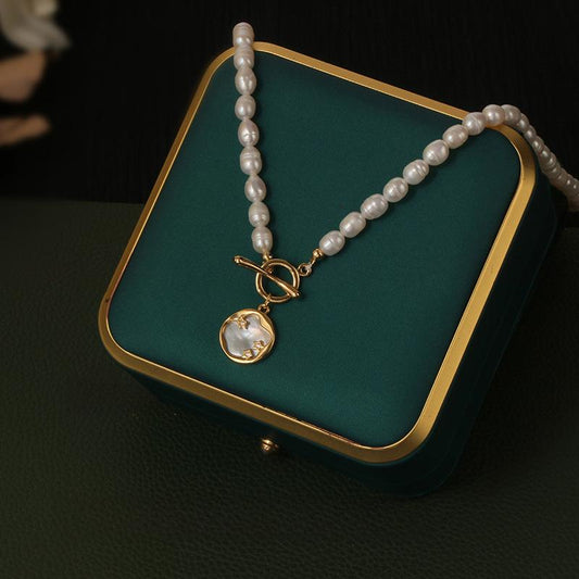 Koyace Shell Starry Sky Beaded Pearl Necklace