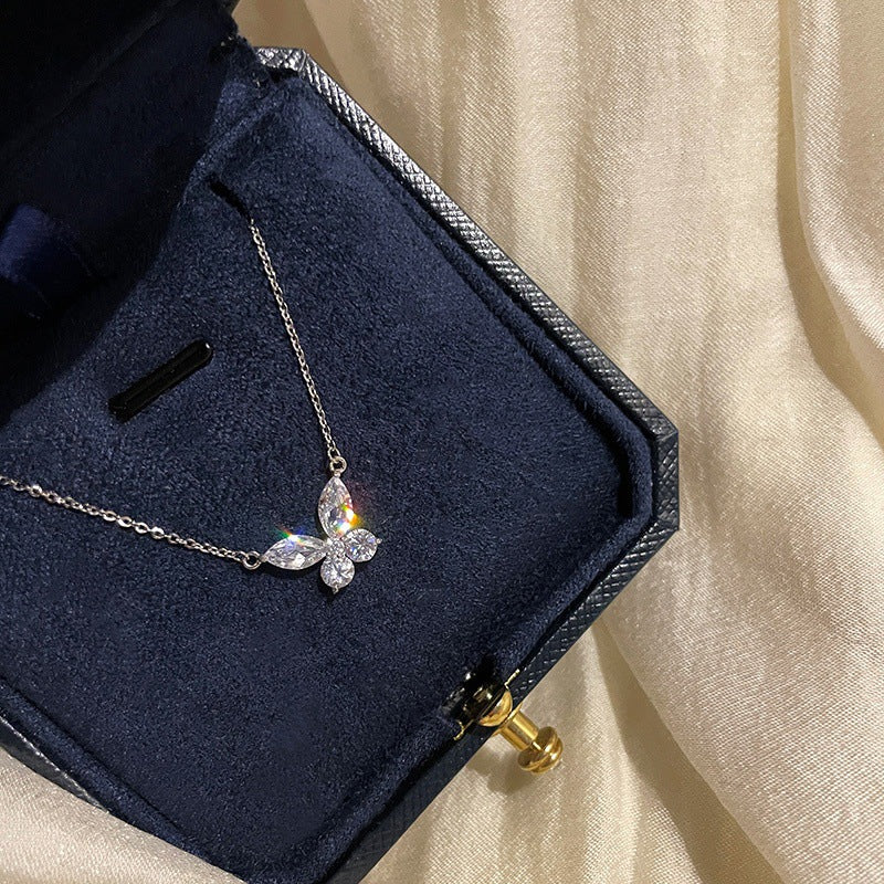 Koyace Sparkling Butterfly Sweety Collarbone Necklace
