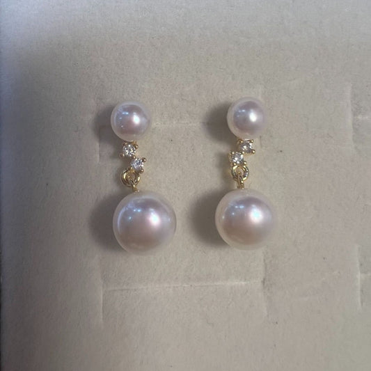 Koyace Star Constellation 6A Freshwater Pearl Earrings