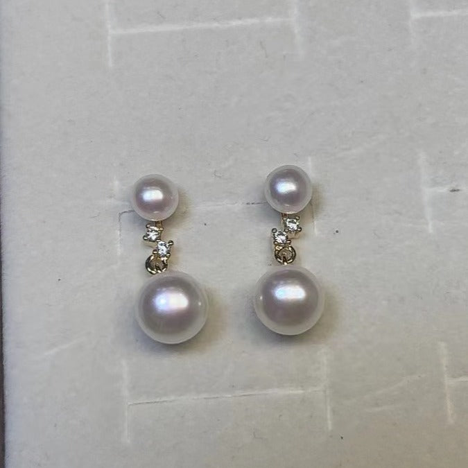 Koyace Star Constellation 6A Freshwater Pearl Earrings