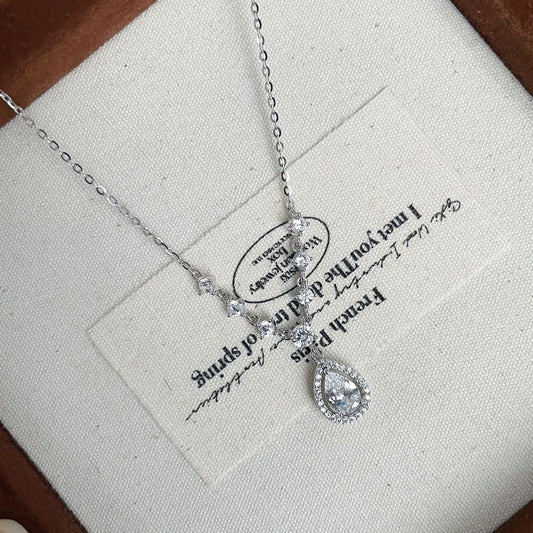 Koyace Water drop Sparkling Diamond Necklace
