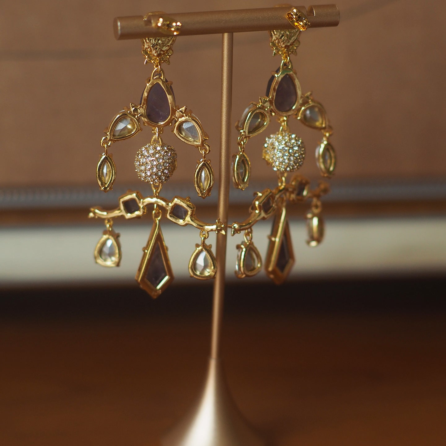 Koyace Wizard Skull Amethyst Clip & Earrings