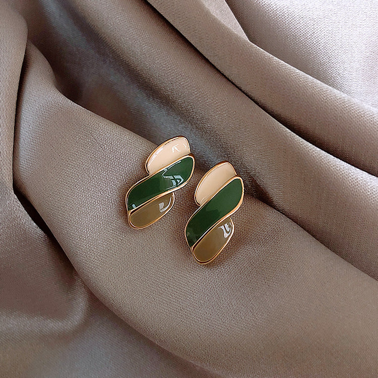Koyace Drop Glaze Painting Style Stud Earrings